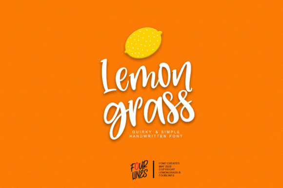 Lemon Grass Font Poster 1