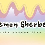 Lemon Sherbet Font Poster 2