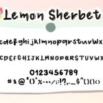 Lemon Sherbet Font Poster 6