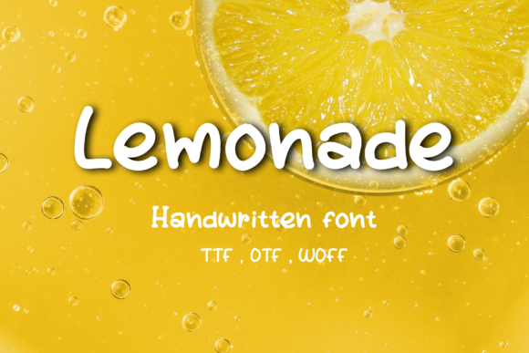 Lemonade Font Poster 1
