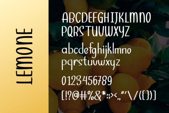 Lemone Summer Font Poster 6