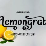 Lemongrab Font Poster 1