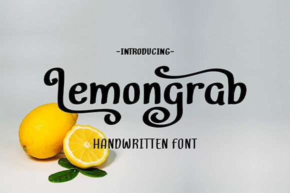 Lemongrab Font Poster 1
