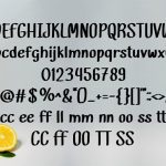 Lemongrab Font Poster 2