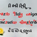 Lemongrab Font Poster 3