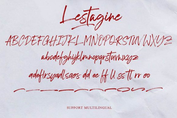 Lestagine Font Poster 13
