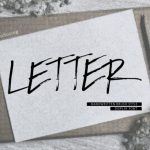 Letter Font Poster 1