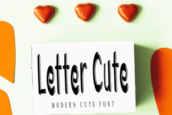 Letter Cute Font Poster 1