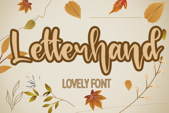 Letterhand Font Poster 1