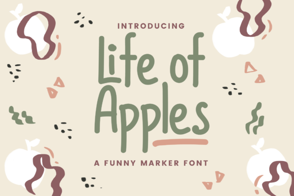 Life of Apples Font Poster 1