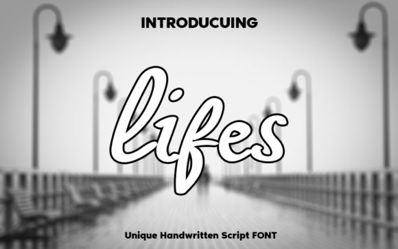 Lifes Font Poster 1