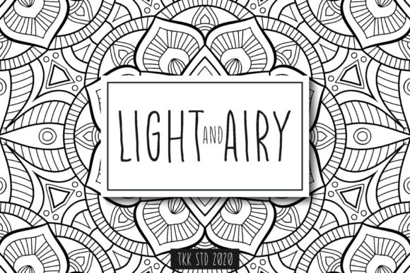 Light and Airy Font Poster 1