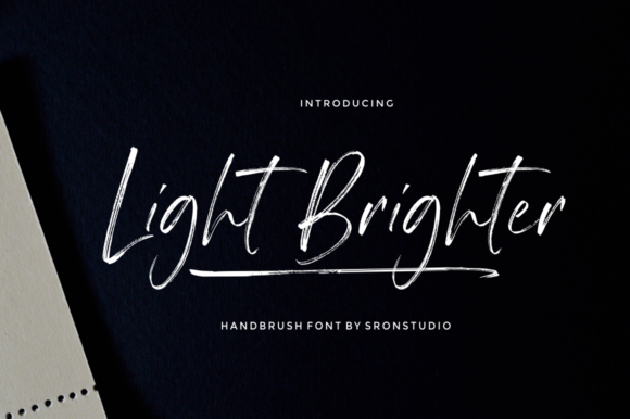 Light Brighter Font Poster 2