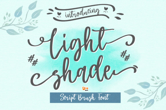 Light Shade Font Poster 1