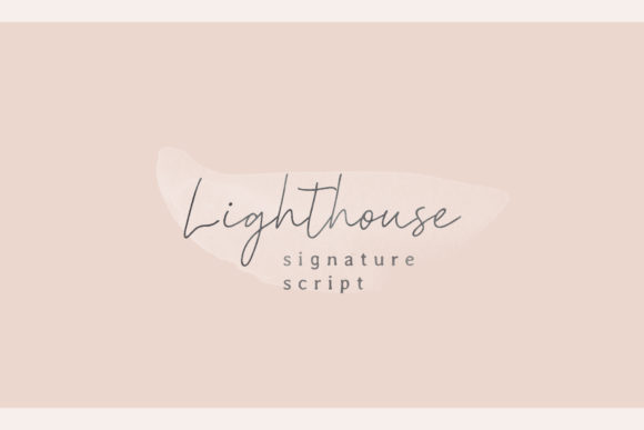 Lighthouse Font Poster 1