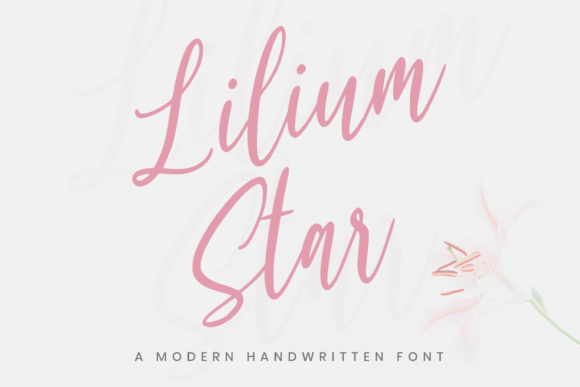 Lilium Star Font Poster 1