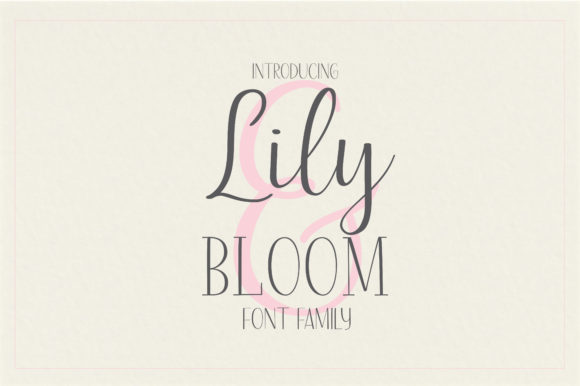 Lily & Bloom Font Poster 1