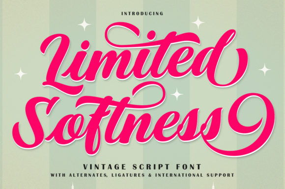 Limited Softness Font Poster 1