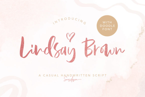 Lindsay Brown Font Poster 1