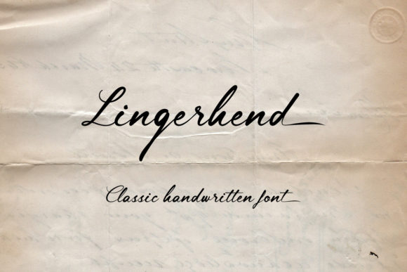 Lingerhend Font Poster 1