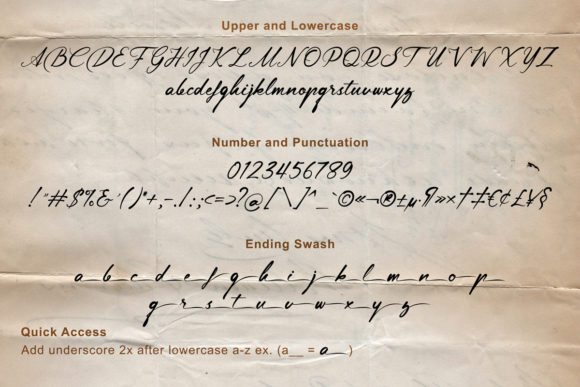 Lingerhend Font Poster 6