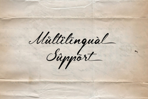Lingerhend Font Poster 7