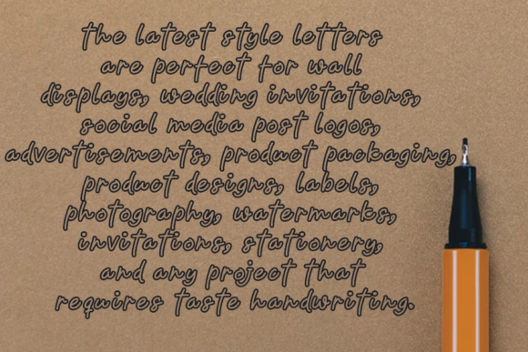 Linlove Font Poster 3