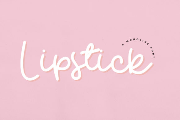 Lipstick Font Poster 6
