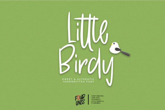 Little Birdy Font Poster 1