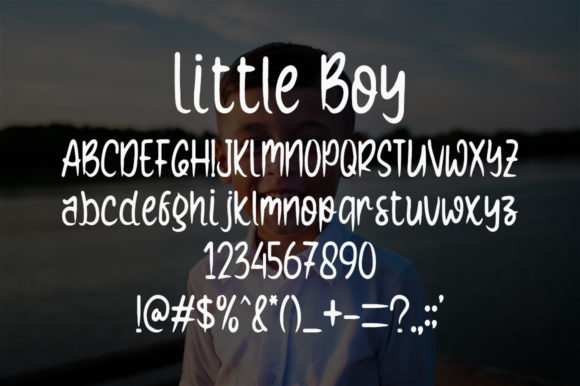 Little Boy Font Poster 5
