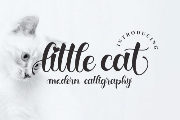 Little Cat Font Poster 1