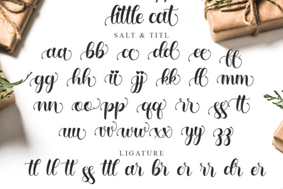 Little Cat Font Poster 8