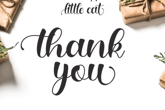 Little Cat Font Poster 9