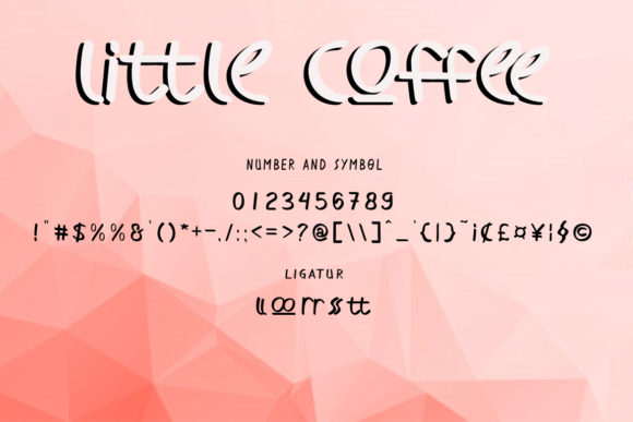 Little Coffee Font Poster 5