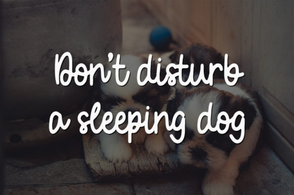 Little Dog Font Poster 3