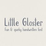 Little Gloster Font Poster 1