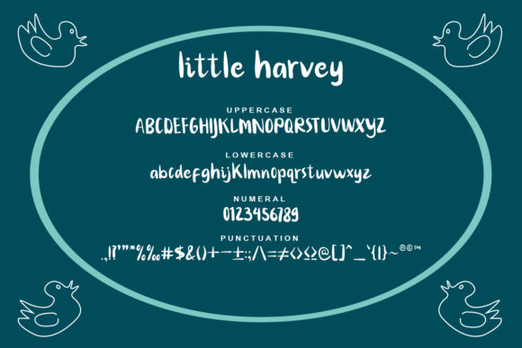 Little Harvey Font Poster 11