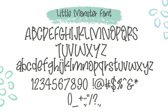 Little Monster Font Poster 9