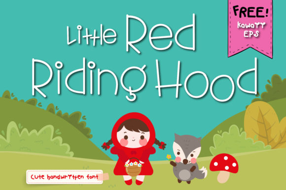 Little Red Riding Hood Font Poster 1