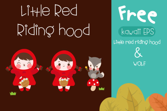 Little Red Riding Hood Font Poster 2