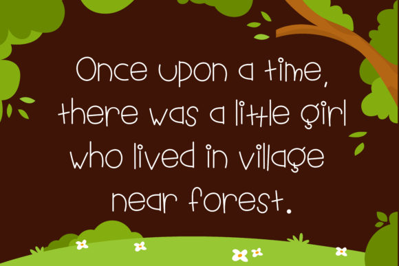 Little Red Riding Hood Font Poster 3