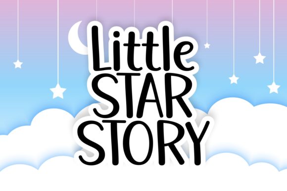 Little Star Story Font Poster 1