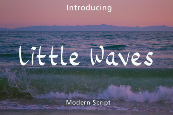 Little Waves Font Poster 1