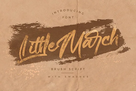 Littlemarch Font Littlemarch Font Poster 1