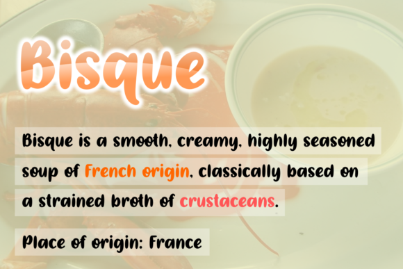 Lobster Bisque Font Poster 3