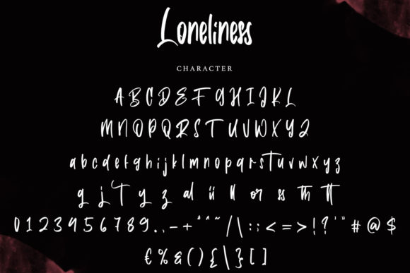 Loneliness Font Poster 5