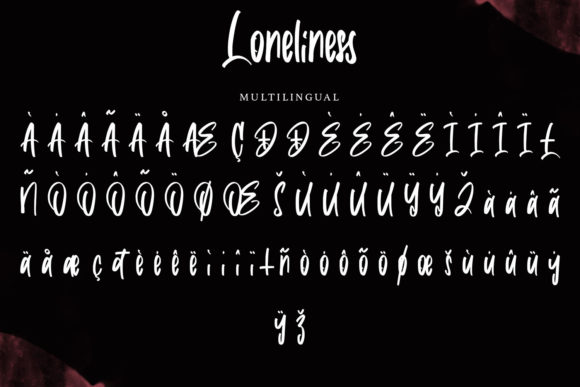 Loneliness Font Poster 6