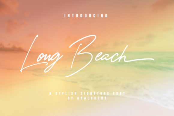 Long Beach Font Poster 1