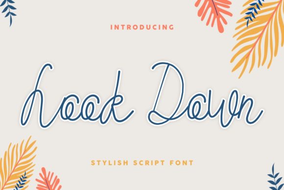 Look Down Font Poster 1
