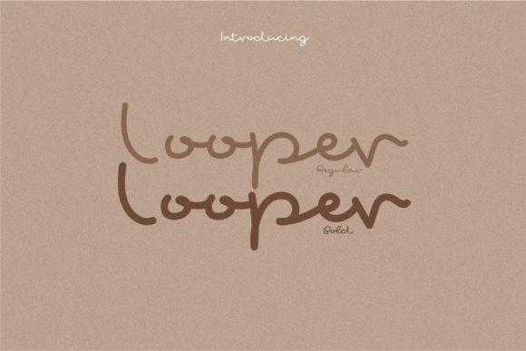 Looper Font Poster 2
